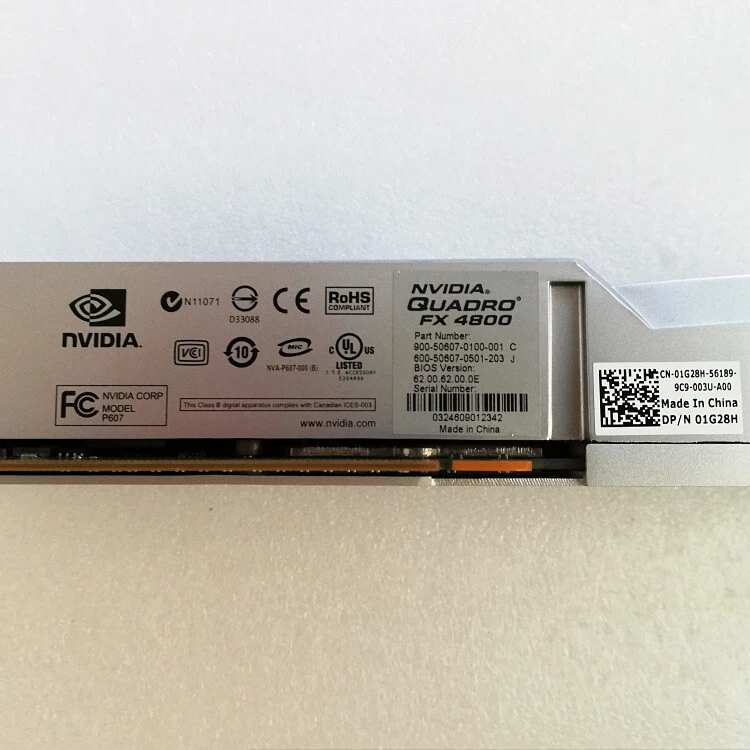 NVIDIA Quadro FX4800 1.5GB GDDR3 Dual DP DVI Professional Graphics Card - Image 2 of 4