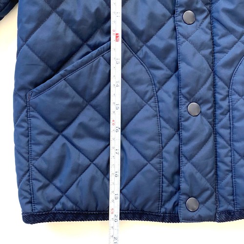 J.Crew Boys Quilted Field Jacket Size 6 (S) Full Zip Barn Coat Pockets Navy - Picture 14 of 15