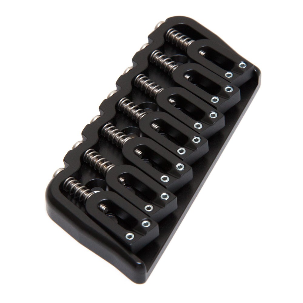 Hipshot 7 String Multi-Scale Fixed Bridge (Black, 21°)