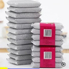 4x Kitchen Dish Sponges Non-Scratch Pot & Pan Scourer Cleaning Pads