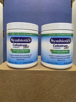 Colostrum Plus Powder 6.3oz Supports Immune Response & GI Trac 60 Serv 2 Pack