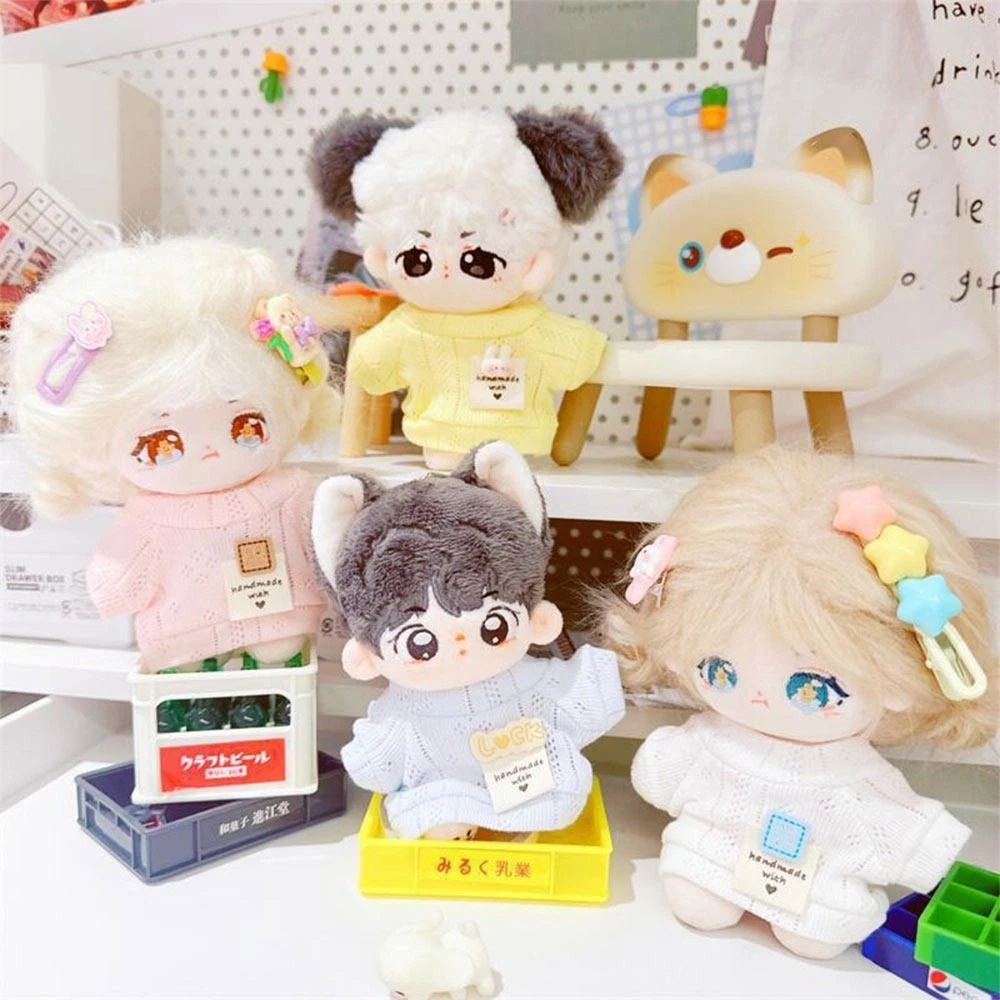 VETEMENTS Cambiare Vestire Gioco Bambola Vestiti Mini Maglietta Cava Cotone Peluche Bambola
