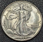 1942 Walking Liberty Half Dollar 50C HIGH GRADE! Old Glory C&C Daily 1c Auction!