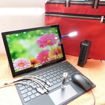 XXL SET MS Surface Pro 7 Convertible  l 12 Zoll 2K TOUCH Windows 11 SSD 10Gen i5