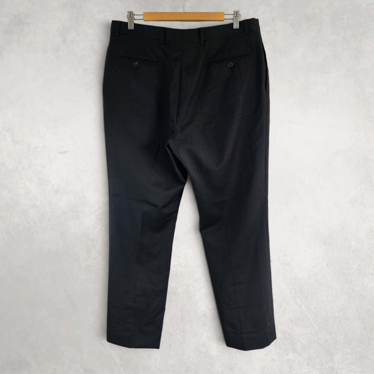 Tommy Hilfiger Men’s Wool Dress Trousers W36 L32 Black Smart Tailored Formal image 5
