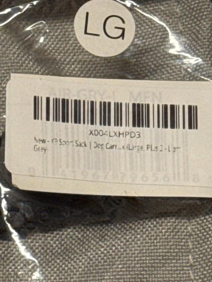 Mochila K9 Sport Sack AIR Dog Carrier cinza preta plus 2 média - Imagem 2 de 3