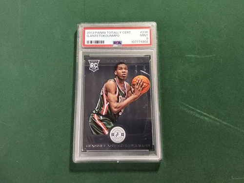2013-14 Panini Totally Certified GIANNIS ANTETOKOUNMPO Rookie #236 PSA 9 MINT RC