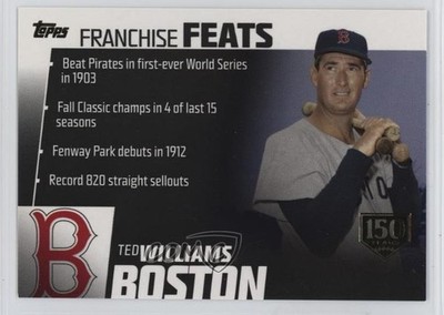 2019 Topps Franchise Feats 150th Anniversary /150 Ted Williams #5 HOF 0b0g