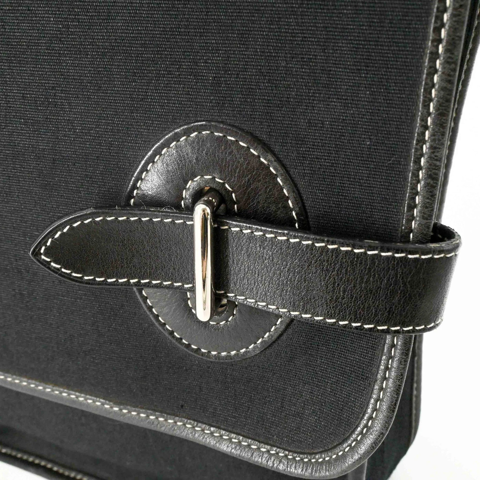 HERMES Buenaventura MM Shoulder Bag for Men and Women, Black GZl1iam7 image 8