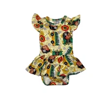 Posh Peanut Rosa Parks Bus Twirl Bodysuit Dress