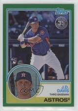 2018 Topps Silver Pack 1983 Design Chrome Series 2 Green 61/99 JD Davis #77 oh8
