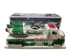 2014 Hess Toy Truck & Space Cruiser with Scout Lights & Sounds in Box. Gas & Oil