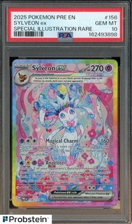 2025 Pokemon Pre En Special Illustration Rare #156 Sylveon Ex PSA 10 GEM MINT