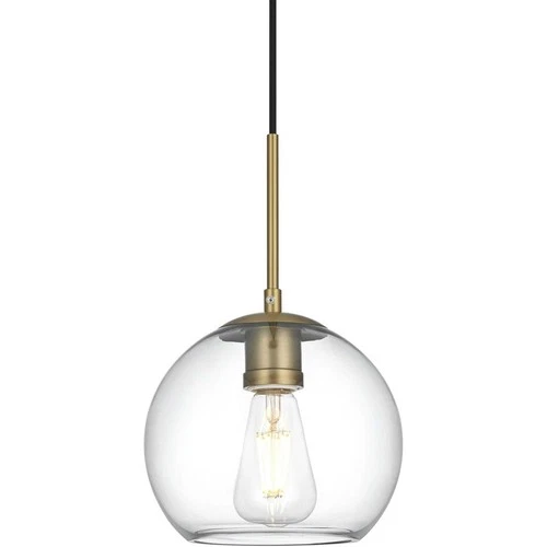 Living District LD2206SG Baxter 1 Light 8 inch Satin Gold Pendant Ceiling Light - Picture 3 of 10