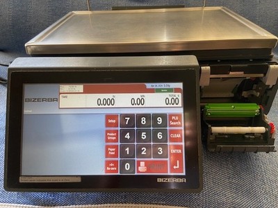 Bizerba XC 100 -- 30 lb. Touchscreen  Digital Scale With Printer