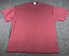 Touch Of Gold Men’s Single Stitch Crewneck Burgundy T-Shirt Size 3XL Made In USA