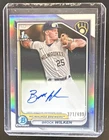 2024 Bowman Brock Wilken Chrome Auto Refractor 1st Prospect #/499 Brewers