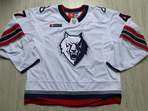 KHL Neftekhimik Nizhnekamsk Russia Game Worn Hockey Jersey #47 BUCEK Slovakia