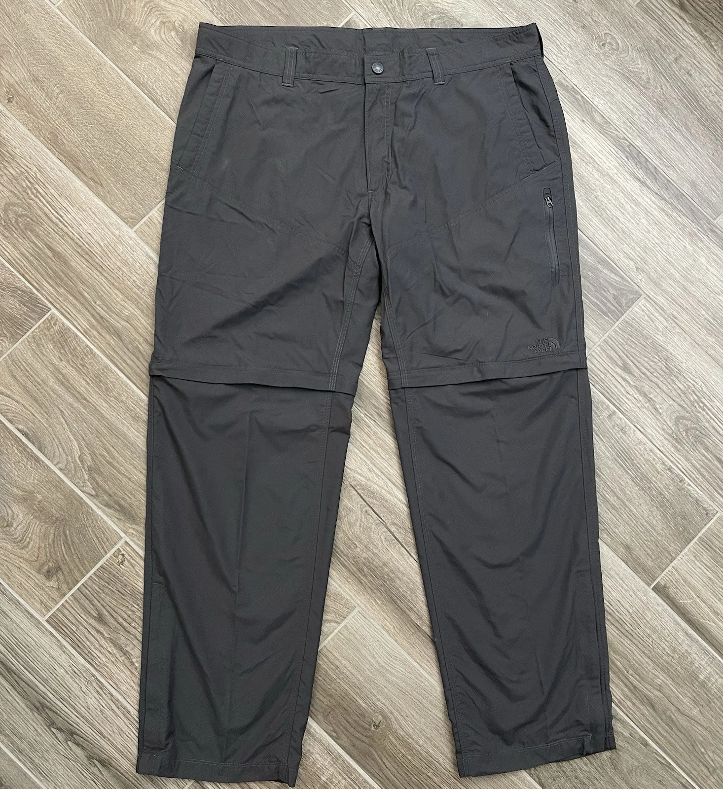 North Face Paramount Trail Pants Mens 40x31 Convertible Dark Gray Outdoor Hiking