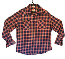 Wrangler Flex for Comfort Mens Plaid Long Sleeve Collared Button Shirt XL