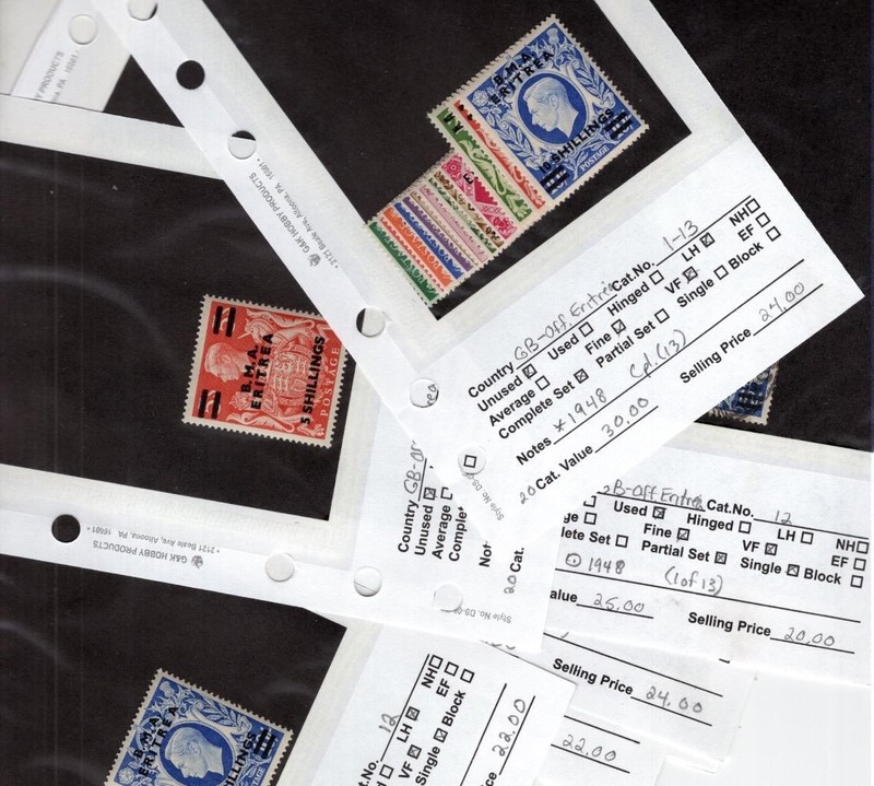 Great Britain Foreign Offices in Africa Eritrea on Sales Pages - See Description
