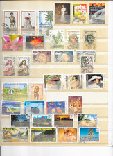 POLYNESIE - 34  timbres    oblitérés-  74/8