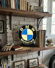 Enseigne Lumineuse BMW Motorrad LED - Logo Vintage - Déco Garage & Man Cave