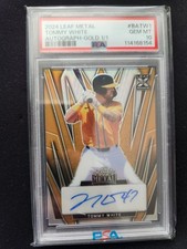 2024 Leaf Metal AUTO GOLD 1/1 TOMMY WHITE  LSU Tigers Athletics PSA 10