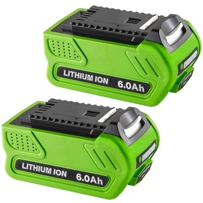 2 Pack For GreenWorks 40V G-MAX Lithium Battery 40V 6.0Ah 29472 29462 29252