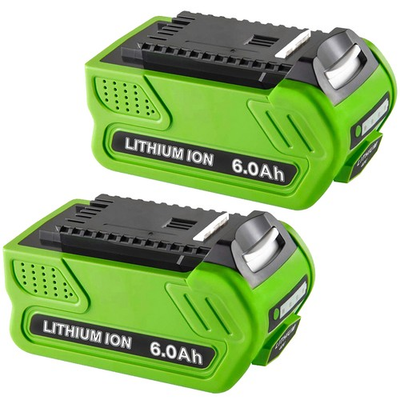 #ad 2 Pack For GreenWorks 40V G MAX Lithium Battery 40V 6.0Ah 29472 29462 29252 $75.98