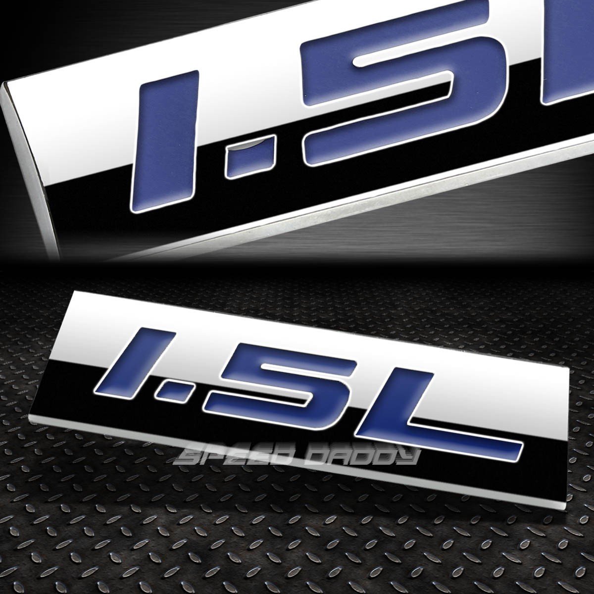 383 High Performance 6.2L Engine Emblems Badges In Chrome - Foto 11