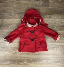 Burberry coat size 3Y red girls