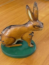 Antiker Osterhase Hase Blech mit Mechanik