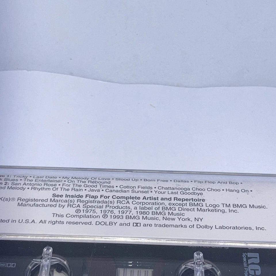 FLOYD CRAMER CASS TAPE Lot 2 EA The Very Best Of BMG And Plays Town & Ctry CS3 Foto 4 de 4