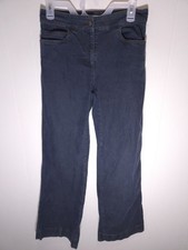 Eileen Fisher Wide Leg Denim Trouser Pants Size XS Blue Womens