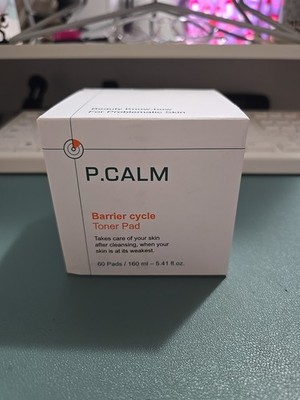 P Calm Barrier Cycle Toner Pad, 60 Pads, 5.41 fl oz (160 ml)