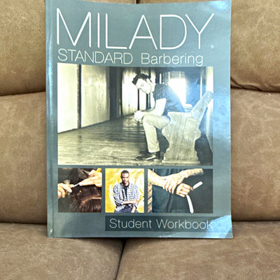 Milady Student Workbook for Milady Standard Barbering Paperback English