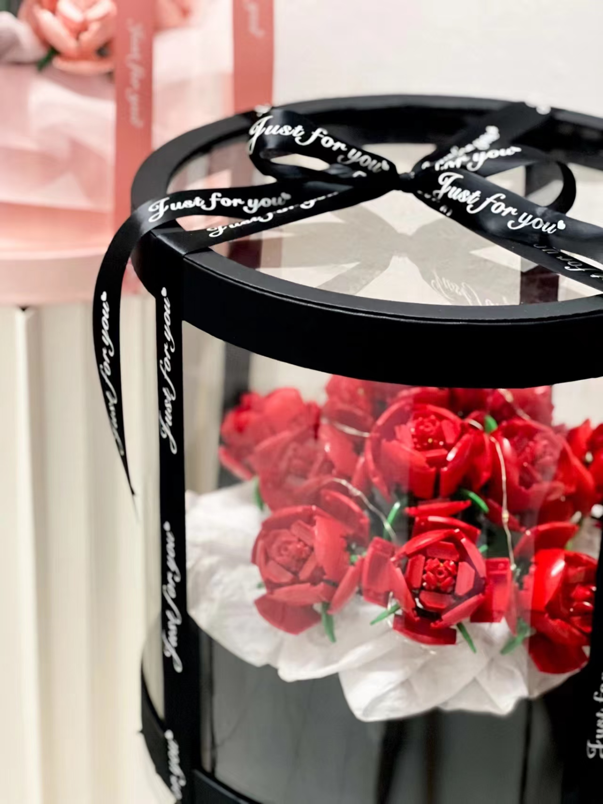 Bouquet Roses (10328) DIY Blocks Eternal Flower DIY Ornament Birthday Gift