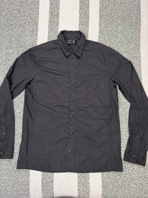 Triple Aught Design Shirt Mens Medium Black Long Sleeve Button Front Made USA