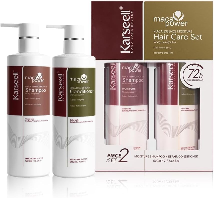 Karseell sets de shampooing et après-shampooings routine hydratante cheveux