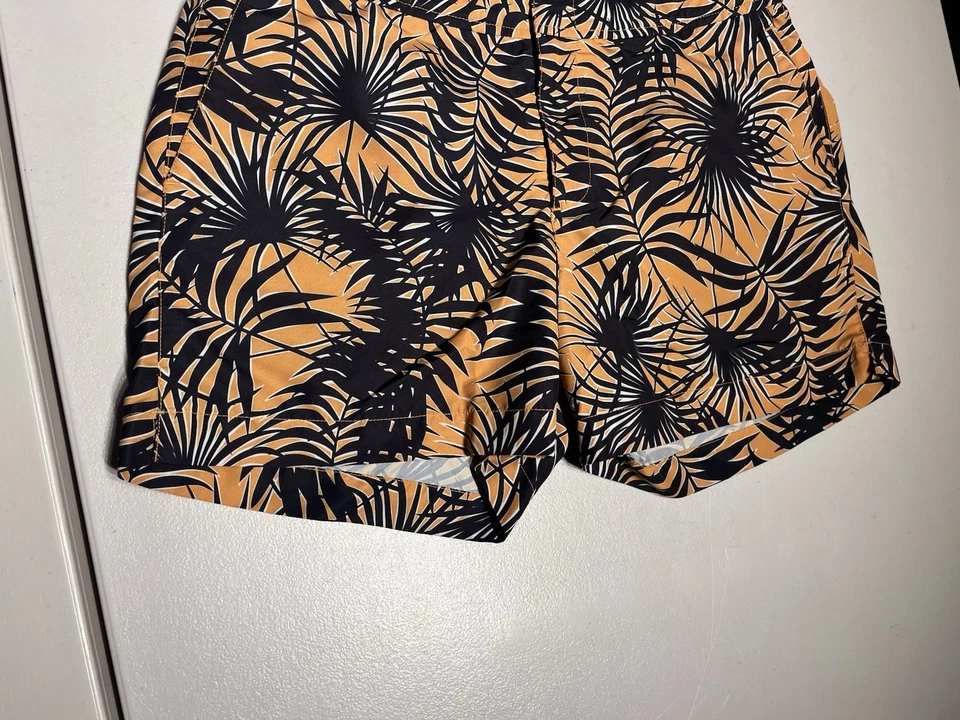 Pantalones Cortos Orlebar Marrón Para Hombre 34 Hebilla Bañador Tabla Playa Floral 32” Cintura Foto 3 de 4
