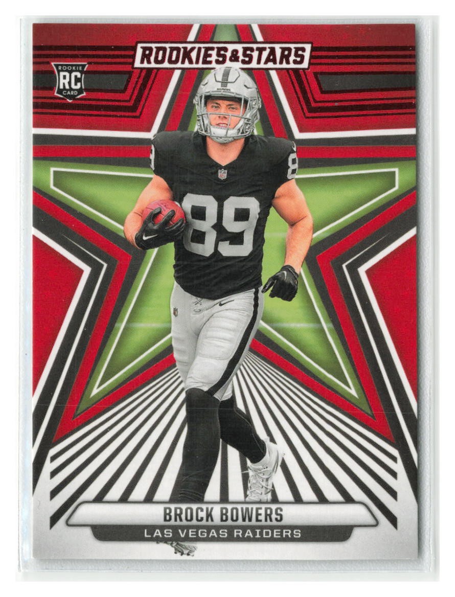 Brock Bowers 2024 Panini Rookies & Stars Red RC #114-RAIDERS