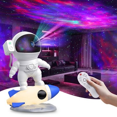 Astronaut Galaxy Projector, Star Nebula Projectors with Rocket Lamp, Night Li...