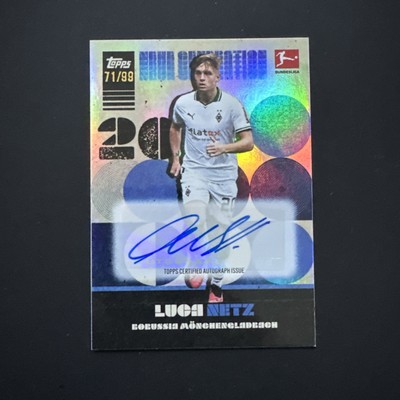 2023-24 Lothar Matthäus Topps Platinum Set Luca Netz Auto 77/99 Mönchengladbach