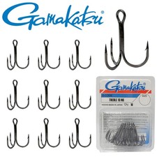 Gamakatsu Drillingshaken 10 Stk. | Treble 13NS Hooks Black Drilling Angel Haken