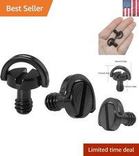 1/4inch Tripod Screw 2PCS 1/4"-20 Stainless Steel D Shaft D-Ring for Camera C...