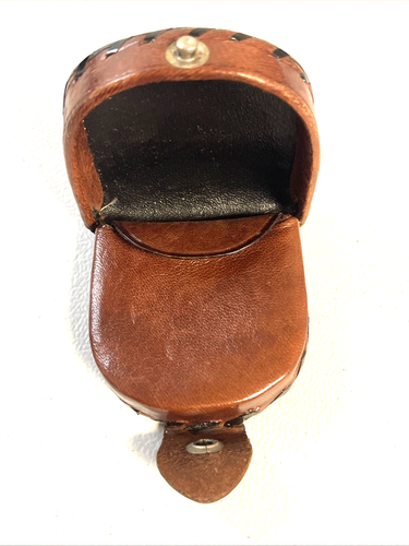 Vintage Leather Coin Change Purse Tooled Embossed Snap Closure - Picture 4 of 5