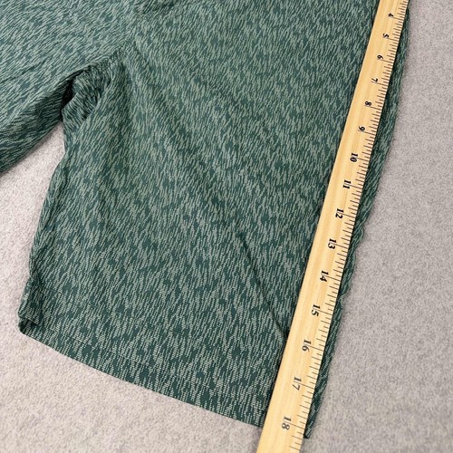 NEW WRK Work Rest Karma Men's Size 32 Green Printed 8" Chino Shorts Golf USA - Picture 7 of 8