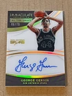 2017-18 NBA Immaculate All Time Greats Autograph On Card Auto George Gervin /75