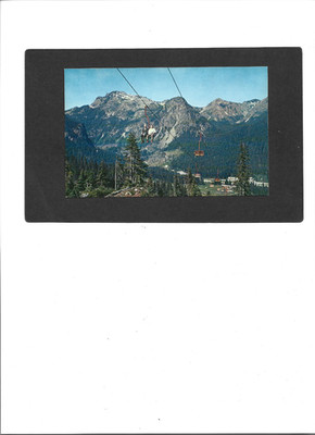 WASHINGTON STATE PC ''Chair Lift, Snogualmie Pass''  UNUSED  No Writing  CLEAN